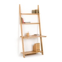 Этажерка Настенная - письменный стол из дуба Domeno единый размер каштановый LA REDOUTE INTERIEURS  фото, kupilegko.ru